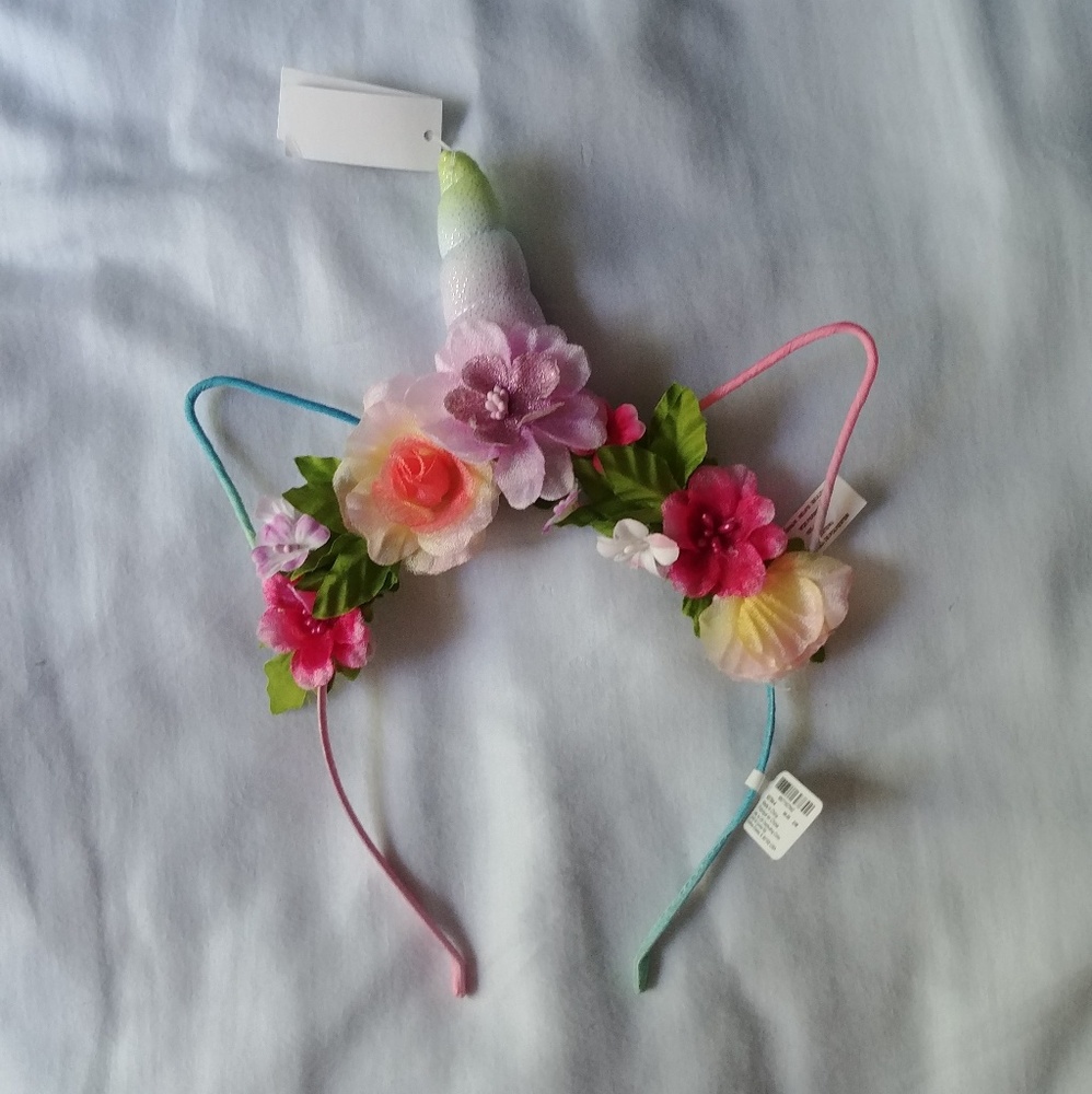 Claire's unicorn flower crown headband